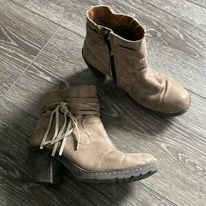 BOC Super Comfy Distressed Fringe Booties